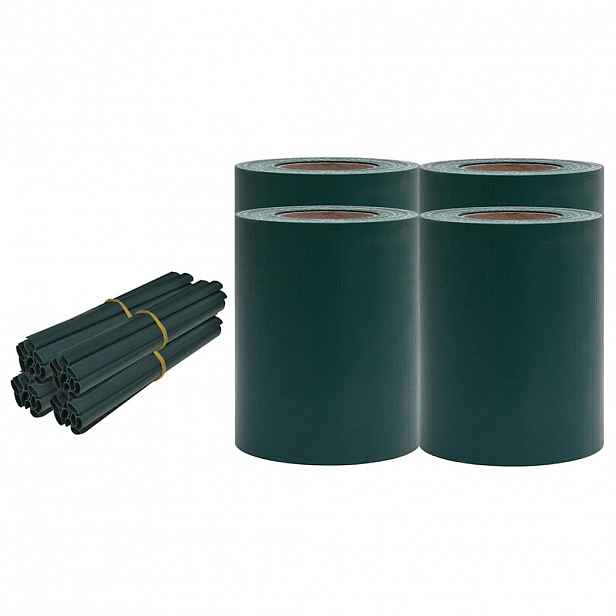 vidaXL Zabezpečovací pásky PVC 140x0,19 m matně zelené