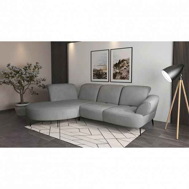 Sit & More ROHOVÁ SEDAČKA, textil, šedá