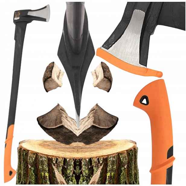 Sekera Na Dřevo S Klínem Na Štípání Dřeva 2.0 kg 900 mm Fiberglass