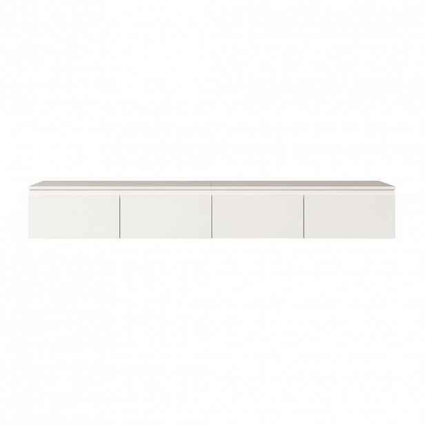 Selsey TV stolek Bemmi bílý 200/28/32 cm