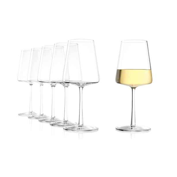 Skleničky Na Bílé Víno Křišťálové 400 ML Sada 6 Ks Do Myčky Nádobí