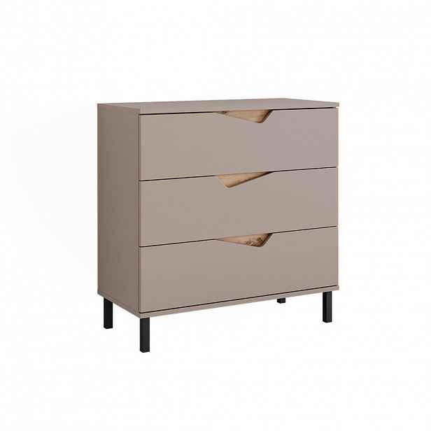 Vicco KREDENC Marelle Béžový dub/Artisan 80 x 81.2 cm se 3 zásuvkami