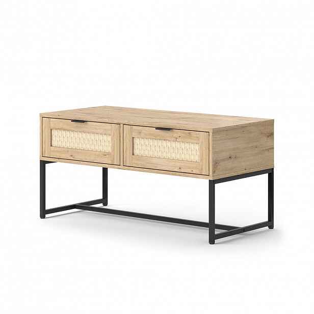 Vicco KREDENC Natal Sonoma 100 x 48 cm se dvěma zásuvkami