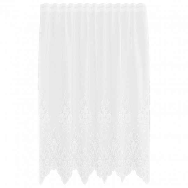 vidaXL Čipkový Závěs Bílá 180 x 150 cm Polyester