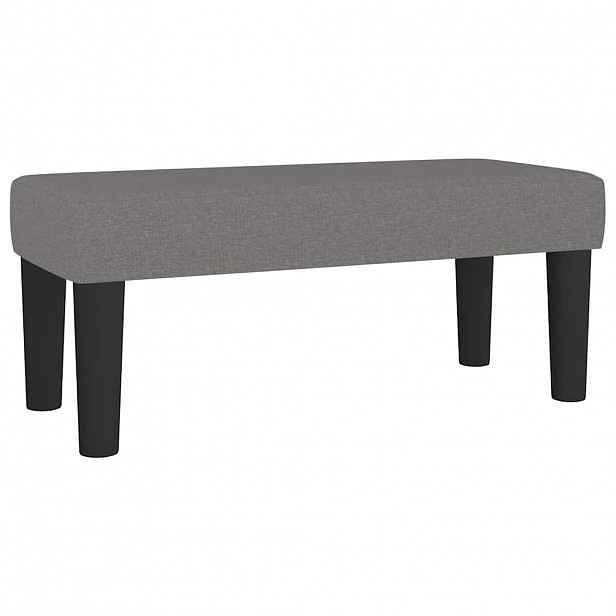 vidaXL Lavice tmavě šedá 70 x 30 x 30 cm textil