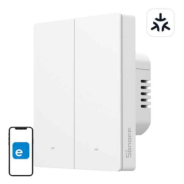 Nástěnný spínač Sonoff M5-2C-80W Wi-Fi Matter 2-kanálový