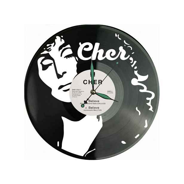 Cher Dárek Originální dekorace do domu Hodiny z vinylové desky