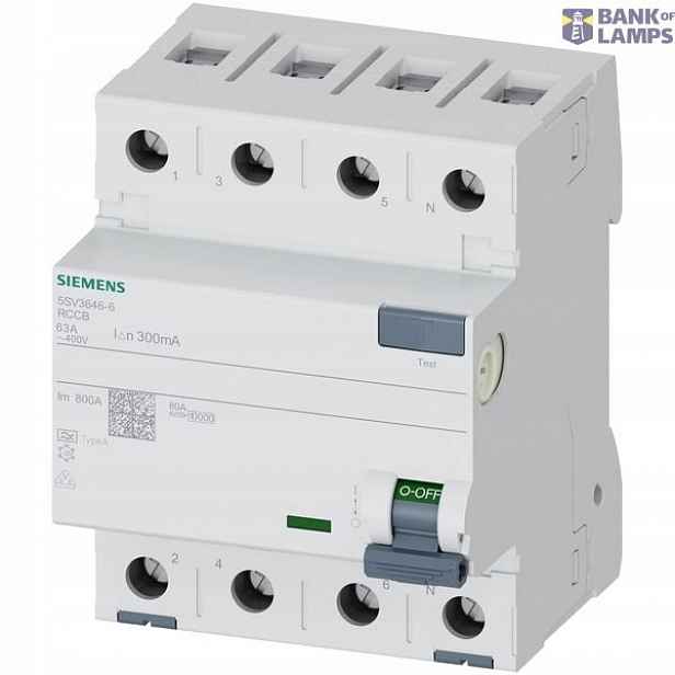Siemens 4-pólový proudový spínač 5SV3646-6