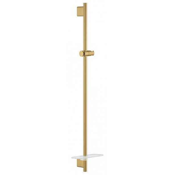 Sprchová tyč Grohe RAINSHOWER SmartActive na stěnu s poličkou kartáčovaný Cool Sunrise 26603GN0