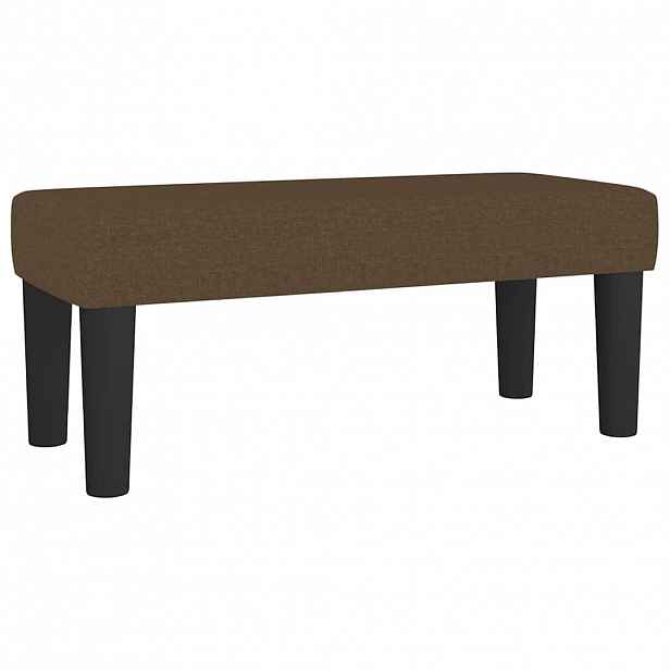 vidaXL Lavice tmavě hnědá 70 x 30 x 30 cm textil