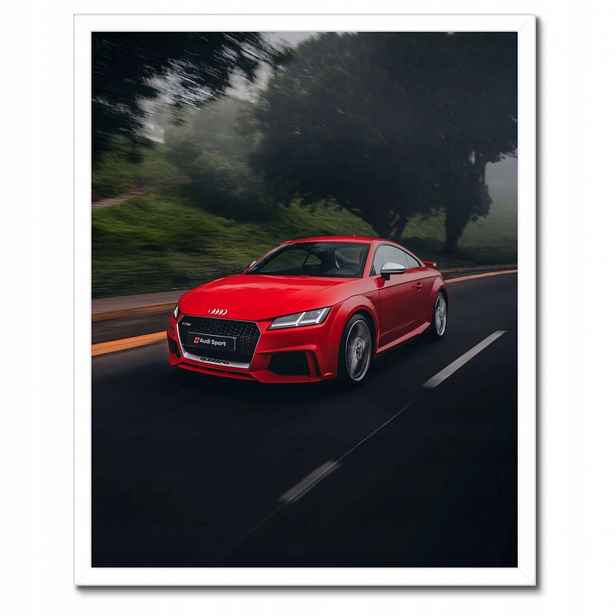 Plakáty v rámu 40x50 Červené Audi Auto