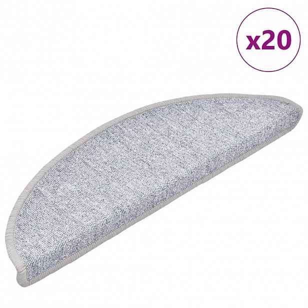 vidaXL Samolepicí schodové rohože 20 ks 56 x 17 x 3 cm Non-Slip