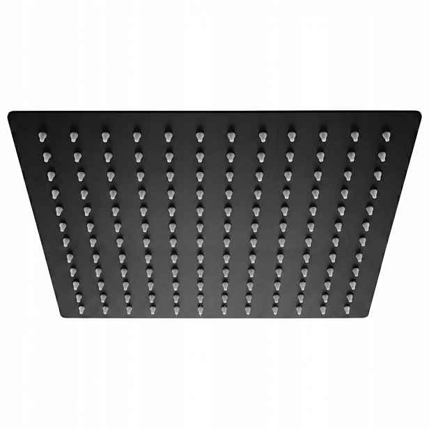Deszczownica kwadratowa Rea JS-P015B czarna 30 cm