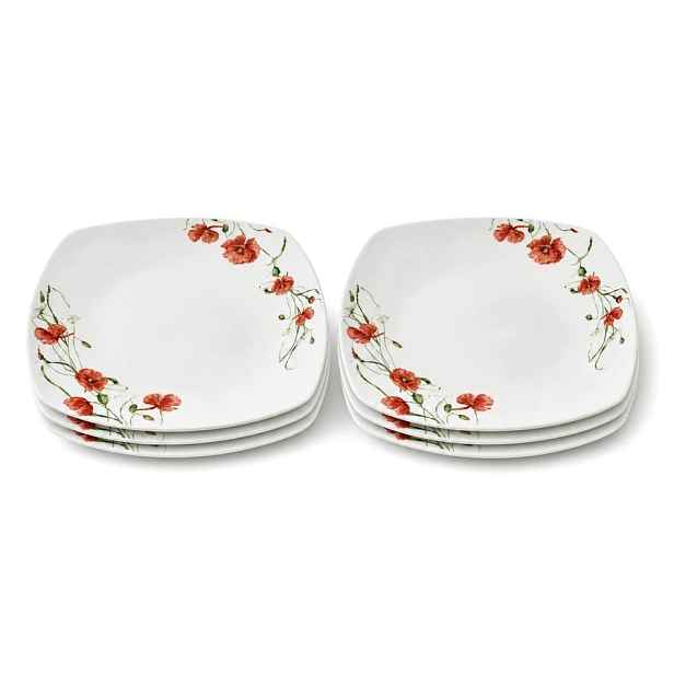 Sada jídelních talířů 6 ks 24 cm v Maki Lea Poppy