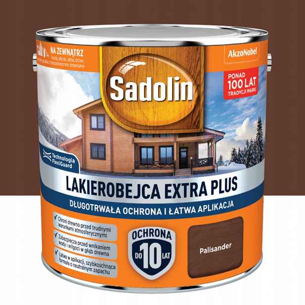 Sadolin Extra Plus Ochranný Lak Na Dřevo 2,5 L Palisandr