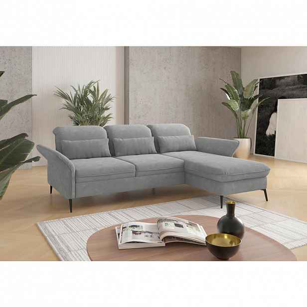 Sit & More ROHOVÁ SEDAČKA, textil, šedá
