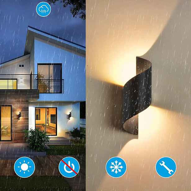 10W Led Nástěnné Svítidlo Moderní Nástěnná Lampa Spiner Led Černá