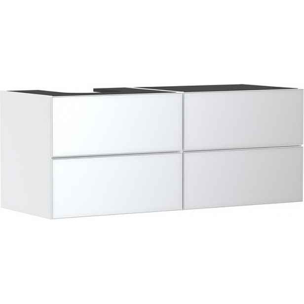 Skříňka pod umyvadlo pod desku Hansgrohe Xevolos E 137x55,5x55 cm bílá matná 54236320