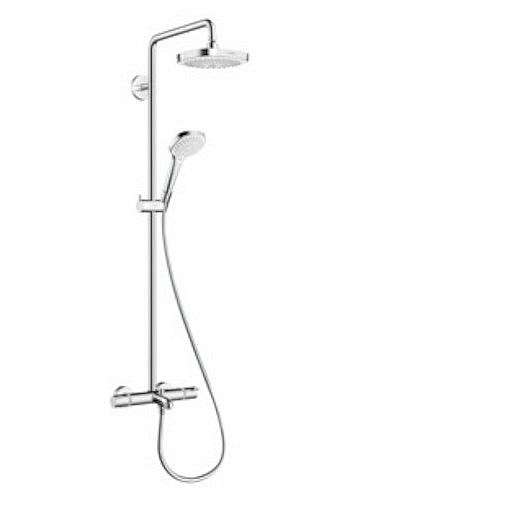 Sprchový systém Hansgrohe Croma Select E na stěnu s vanovým termostatem bílá/chrom 27352400