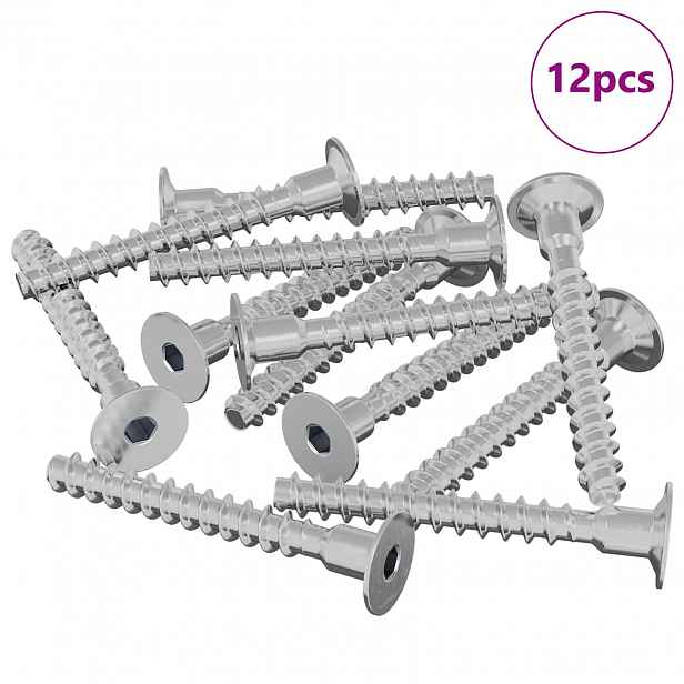 vidaXL Šroub 12 ks Zinkovaný 5 x 40 mm Železo