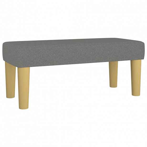 vidaXL Lavice tmavě šedá 70 x 30 x 30 cm textil