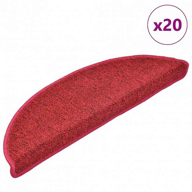 vidaXL Samolepicí schodové rohože 20 ks 56 x 17 x 3 cm Non-Slip