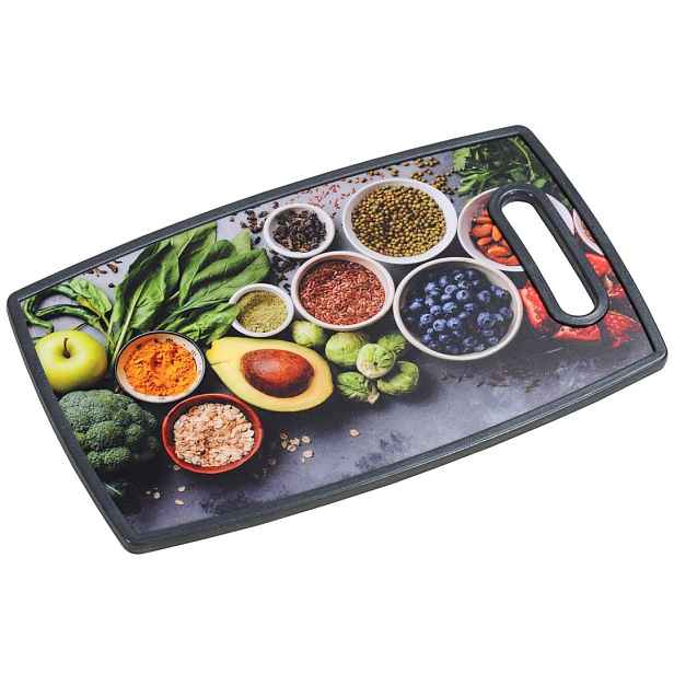 Kesper Plastové prkénko na krájení Betty 37x23 cm černé