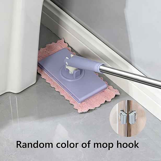 TEMU Sada mopu na mokré i suché použití 100 cm, mop na mokré utírání, mop s nasazovacími podložkami, multifunkční mop bez praní, náhodná barva mopu a