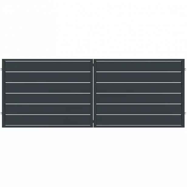 BRÁNA NOVARA 400x150 ZN RAL 7024 MAT