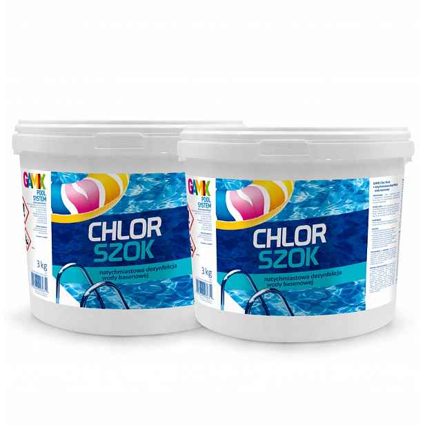 Chlor Šok Do Bazénu Granulát Bazénová Chemie 2x 3kg Gamix