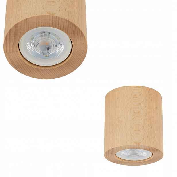 Dřevěná nástěnná lampa spot 1*GU10 do obývacího pokoje Tk Lighting