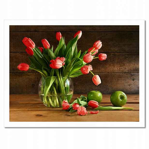 Plakáty v rámu 40x30 Červené tulipány