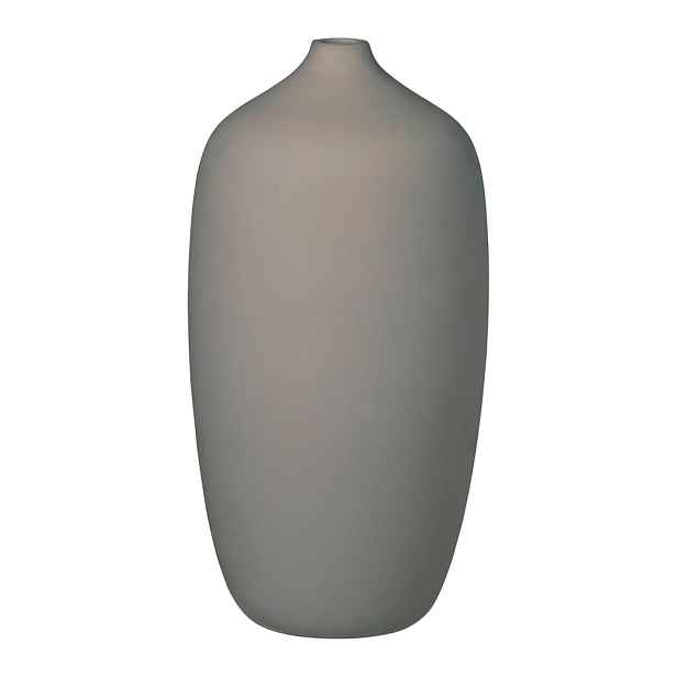 Šedá váza Blomus Ceola, výška 25 cm