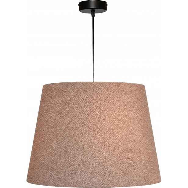 Závěsná lampa Lustr E27 Pudrová Růžová Stínidlo Kužel 34x44 h29 Arezzo
