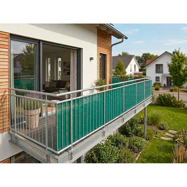 Zelená plastová balkonová zástěna 500x90 cm – Garden Pleasure