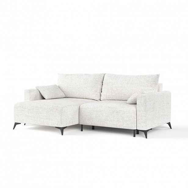 AltaBeds ROHOVÁ SEDAČKA NUVIO, textil, Krémová