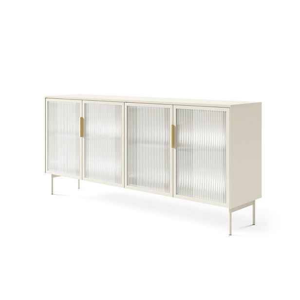 ArtLas Komoda NAIRE 4D s LED osvětlením | cashmere