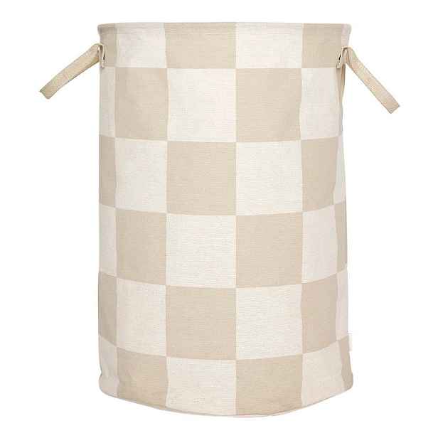 Béžový/krémový látkový koš na prádlo Chess – OYOY Living Design