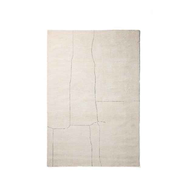 Krémový ručně tkaný koberec s příměsí bavlny 230x160 cm Lisdan – Kave Home