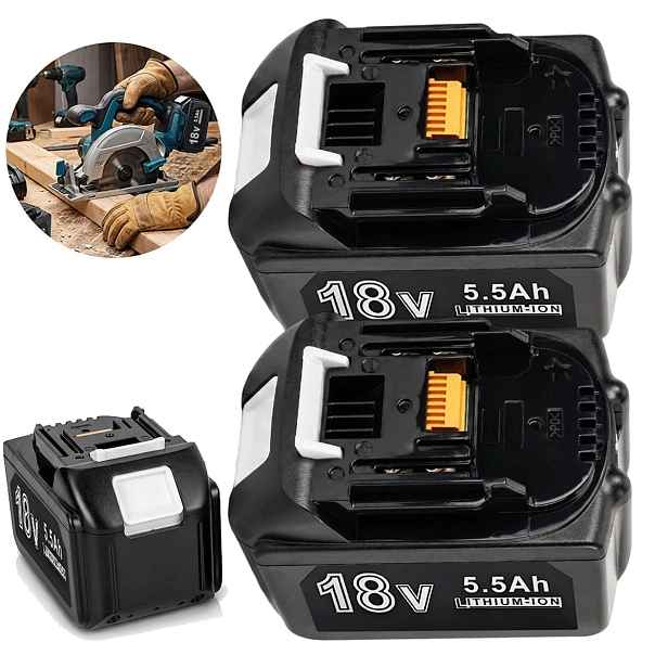 Náhradní baterie 18V 5500mah Li-Ion Akumulátor Bedee S Led 2 kusy