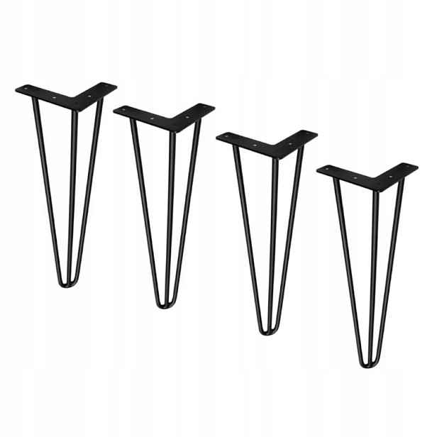 Nohy Nábytkové Hairpin 3 Tyče 406 MM Komplet (4KS)