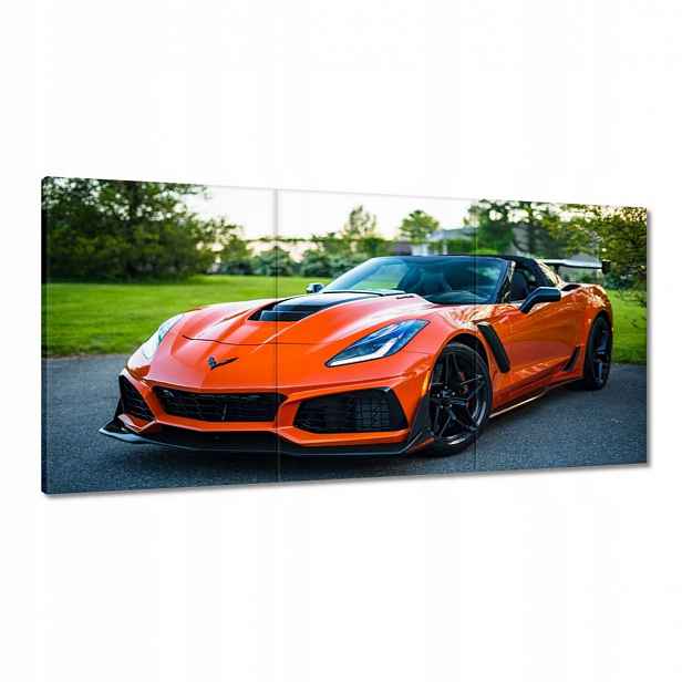 Obrazy 120x60 Oranžové auto