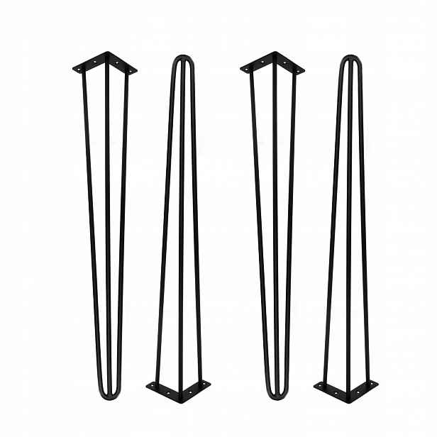Sada nohou Hairpin legs Loft 4 kusy černá matná výška 71 cm dárek