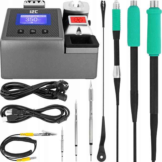 Přesná Pájecí Stanice I2C-2SCNi 3v1 Groty C115 C210 C245
