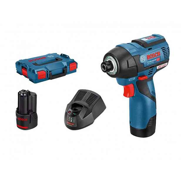 Bosch - 12V AKU rázový utahovák, 2x aku 3,0 Ah GBA, nabíječka 06019E0005
