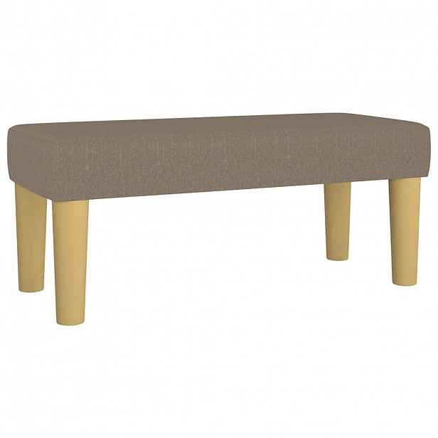 vidaXL Lavice taupe 70 x 30 x 30 cm textil