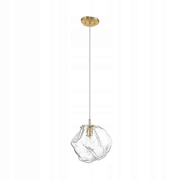 Závěsná lampa zlatý skleněný kámen, moderní glamour Zuma Line