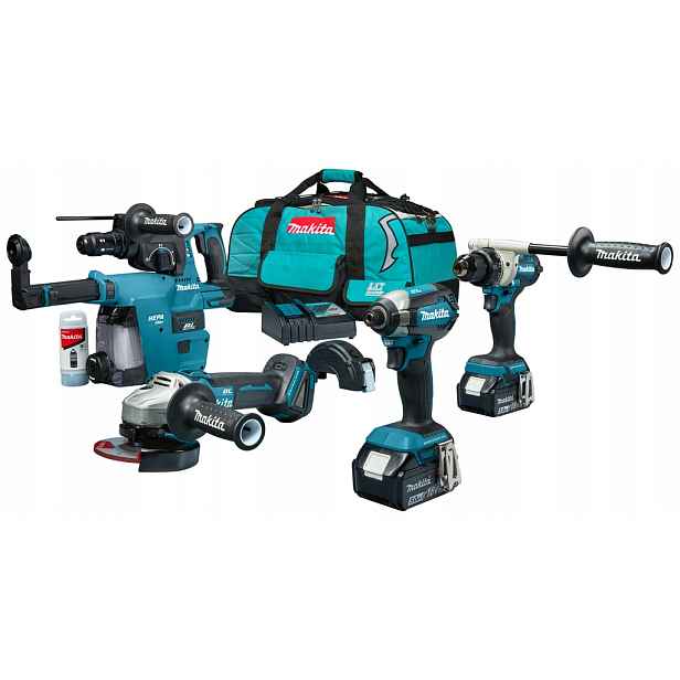 Makita 18 bruska DGA504 šroubovák DDF492 šroubovák, šroubovák, kladívko 153 DHR243