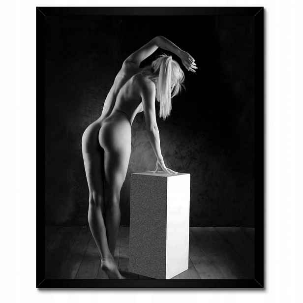 Plakáty v rámu 40x50 Žena Akt Černobílý