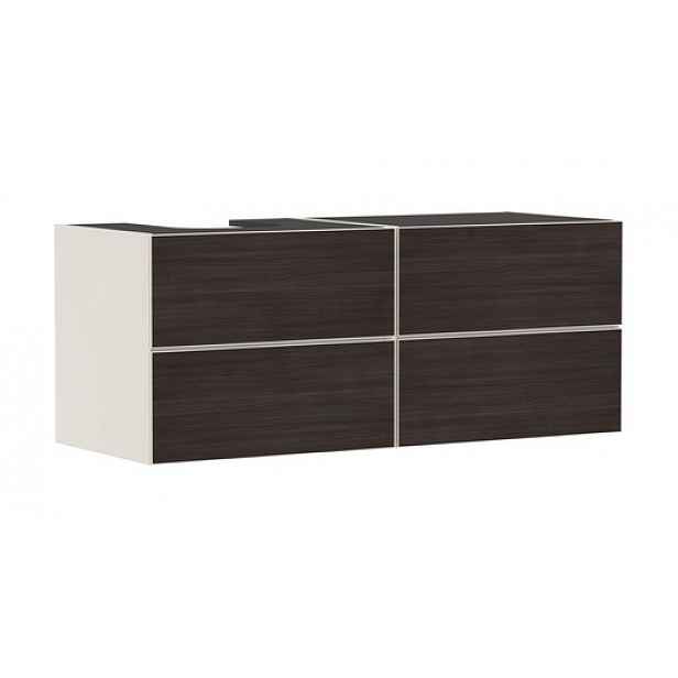 Skříňka pod umyvadlo pod desku Hansgrohe Xevolos E 137x55,5x55 cm písková matná béžová mat 54237730